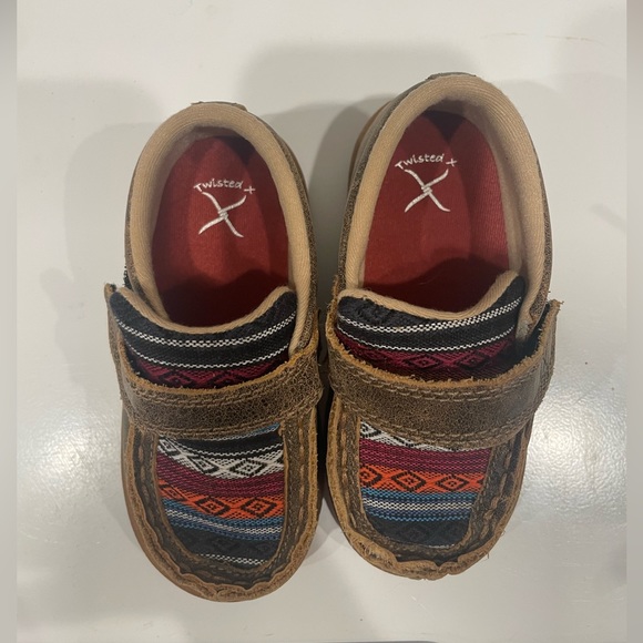 Twisted X Velcro Tribal Aztec Print Shoes - Picture 2 of 4